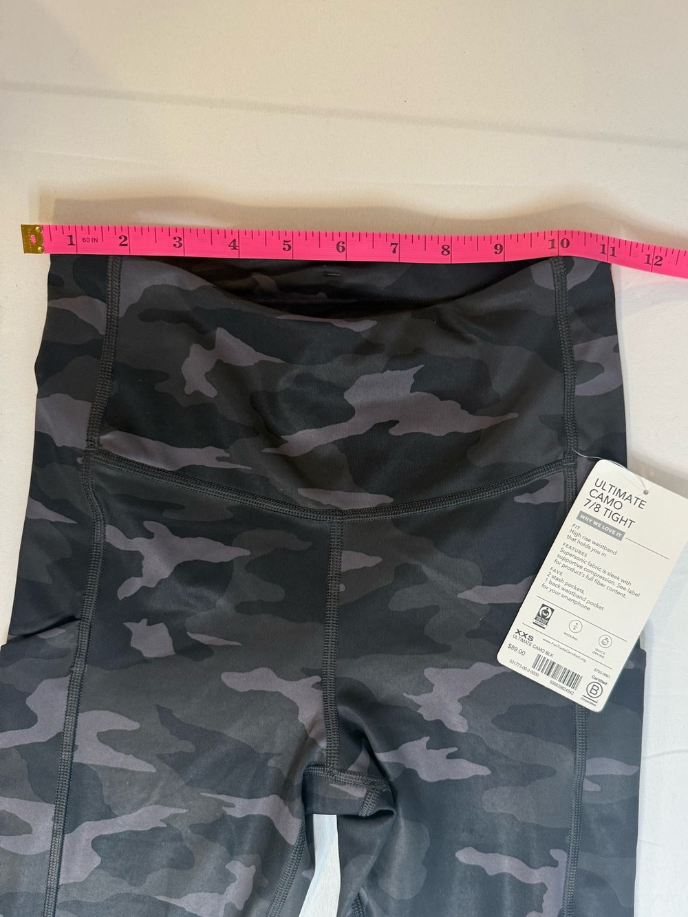 Athleta Ultimate Camo 7/8 Tight Leggings NWT XXS